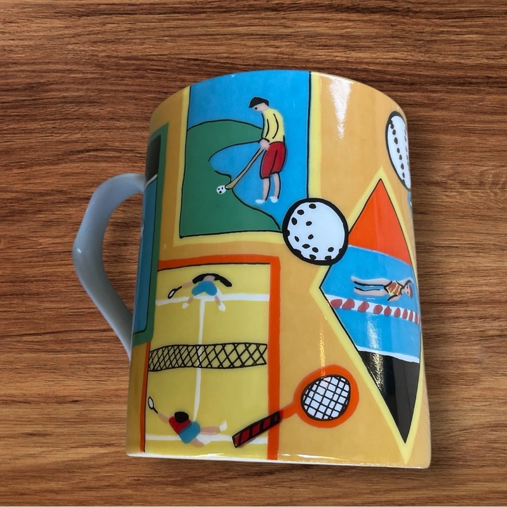 Colorful Sports-Themed Mug